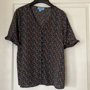Nordstrom floral blouse